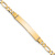 10k Yellow Gold Figaro Link ID Bracelet
