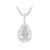 Pear Shape Moissanite Solitaire Pendant In Platinum-Enhanced Sterling
Silver 2.10ctw Diamond Equivalent Weight