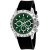 Oceanaut Men's Biarritz Green Dial, Black Rubber Strap Watch