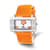 Ladies Charles Hubert Stainless Orange Leather 40x23mm Watch