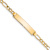 10k Yellow Gold Figaro Link ID Bracelet