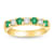 0.75ctw Emerald and Diamond Band Ring in 14k Yellow Gold