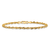 14k Yellow Gold 2.8mm Rope Link Bracelet, 7 Inches