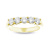 1.00ctw 5 Stone Wedding Band 14k Yellow Gold