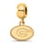 14K Yellow Gold Over Sterling Silver LogoArt University of Georgia Extra
Small Dangle Bead