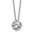 Rhodium Over 14K Gold 1.50 ct. 7.5mm Round D E F Pure Light Moissanite
Solitaire Pendant with Chain