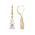 White Cubic Zirconia 18k Yellow Gold Over Sterling Silver April
Birthstone Earrings 6.30ctw