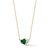 Rachel Zoe Green CZ Two-Stone Heart Pendant Necklace in 14K Gold Over
Sterling Silver