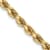 14k Yellow Gold 3.75mm Solid Diamond-Cut Rope 18 Inch Chain