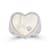 Mother-Of-Pearl Heart Signet Ring In Sterling Silver With CZ Accent