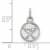 Rhodium Over Sterling Silver NHL LogoArt Buffalo Sabres Extra Small Pendant