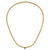 14K Yellow Gold Sapphire Curb 18 inch Necklace