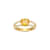 Yellow And White Cubic Zirconia 18K Gold Over Sterling Silver Ring 2.41ctw