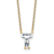 White Lab-Grown Diamond F VS 14K Yellow Gold "T" Initial
Necklace 1.55ct