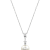 14K White Gold Diamond Akoya Pearl Pendant