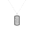 Vezeto Dog Tag Silver Meteorite