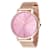 Invicta Angel 38mm Pink Dial Rose Stainless Steel Mesh Band Quartz Watch