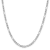 Rhodium Over Sterling Silver 3.75mm Figaro Anchor Chain Necklace