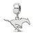 Sterling Silver Rhodium-plated LogoArt Southern Methodist University
Small Dangle Bead