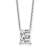 White Lab-Grown Diamond F VS 14K White Gold "E" Initial
Necklace 2.80ct