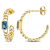 London Blue Topaz 14K Yellow Gold Earrings 0.8ctw