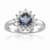 Blue Lab Created Alexandrite Heart Shape Ring with White Topaz Accents
Sterling Silver Ring