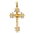 14K Yellow Gold 5x3mm Oval Citrine Cross Pendant
