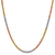 14k Yellow Gold, 14k White Gold and 14k Rose Gold 3mm Solid Diamond-Cut
Rope 18 Inch Chain