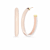 14K Yellow Gold Over Sterling Silver XL Oval Illusion Nude Acrylic Hoops
in Ballerina Slippers