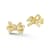 Rachel Zoe CZ Bow Stud Earrings in 14K Gold Over Sterling Silver