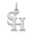 Rhodium Over Sterling Silver LogoArt Sam Houston State University Extra
Small Pendant