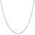 Rhodium Over 14k White Gold 0.8mm Diamond-Cut Solid Octagonal Snake 24
Inch Chain