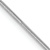 Rhodium Over 14k White Gold 0.8mm Solid Octagonal Snake 18 Inch Chain