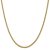 14K Yellow Gold 3.3mm Diamond-cut Semi-solid Chain Necklace