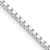 Rhodium Over Sterling Silver 1.75mm Box Chain