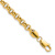 10k Yellow Gold 5mm Polished Fancy Rolo Link Bracelet