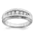 Rhodium Over 10K White Gold Lab Grown Diamond, SI1/SI2, G H I, Men's Ring