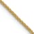 18K Yellow Gold 1mm Solid Diamond-Cut Spiga 16 Inch Chain