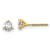 14K Yellow Gold Lab Grown Diamond 2/3ctw VS/SI GH Screw Back 3-Prong Earrings