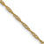 14k Yellow Gold 1mm Solid Singapore 20 Inch Chain