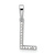Rhodium Over 14k White Gold Diamond Letter L Initial Pendant