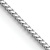 Rhodium Over 14k White Gold 0.9mm Solid Franco Chain