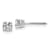 Rhodium Over 14K White Gold 1/2ct. 4.0mm Round G H I True Light
Moissanite Screwback Earrings