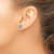 Rhodium Over 14K White Gold 4ct. 8.0mm Round D E F Pure Light Moissanite Earrings