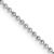 14k White Gold 1.2mm Diamond-Cut Beaded Pendant Chain 14 Inches