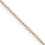 14k Yellow Gold 0.42mm Solid Curb 18 Inch Chain