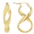 Infinity Hoop Earrings In 18K Gold Over Bronze