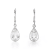 White Topaz Rhodium Over Sterling Silver Earrings 5.00ctw