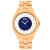 Jivago Women's Fun Blue Dial, Rose Stainless Steel Watch