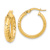 14k Yellow Gold Polished and Diamond-Cut Inside and Out 13/16"
Fancy Hoop Earrings